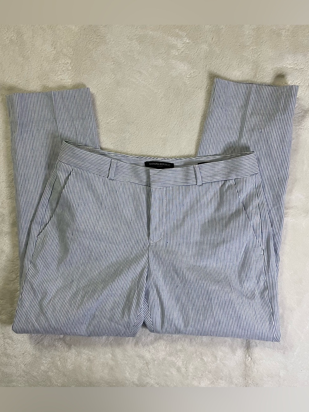 Banana Republic Avery Style Striped Business Slacks size 4 Petite